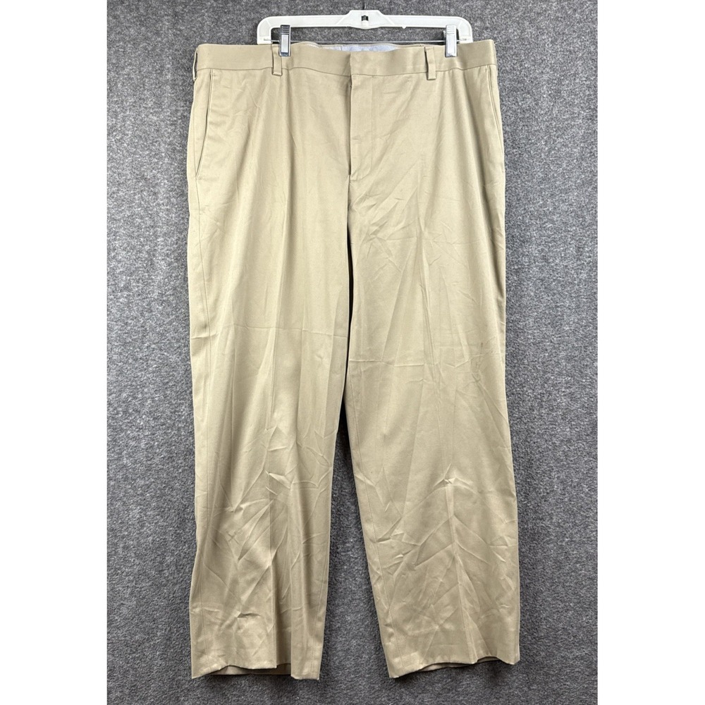 Kirkland Signature Beige‎ Tan Khaki Pants Mens 40x28 Cotton